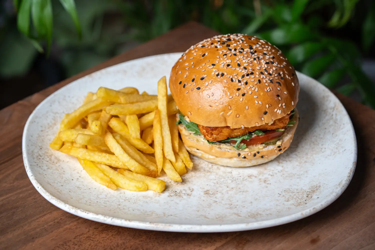 Breaded Halloumi Burger
